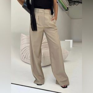 Princess Polly Archer Pants in Taupe